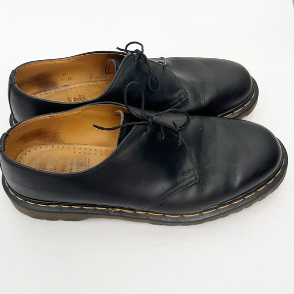 Doc Martens Size 11 Black 1461 Gibson Oxfords - Picture 2 of 7